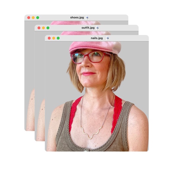 Alyse Lattanzio Electric Wave Necklace 14k Gold Fill + Oxidized Sterling Silver - Picture 3 of 6